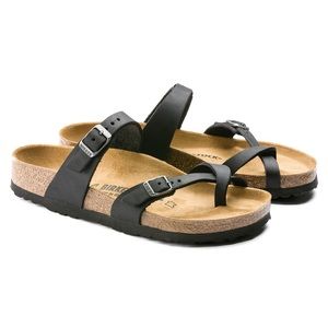 NIB BIRKENSTOCK MAYARI BLACK OILED REGULAR
